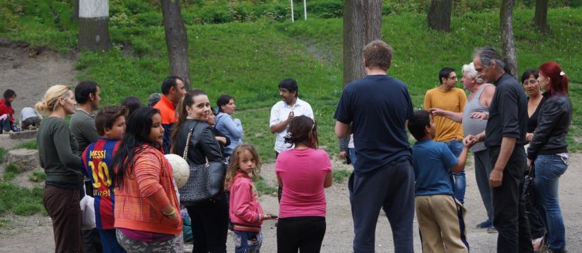 Team meeting before starting the work.